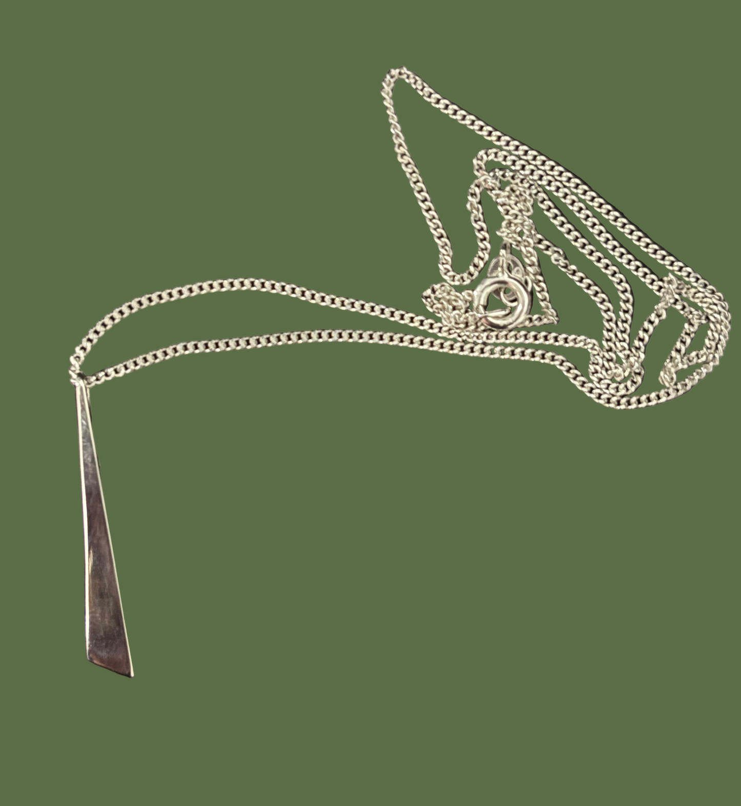 Shard on silver chain