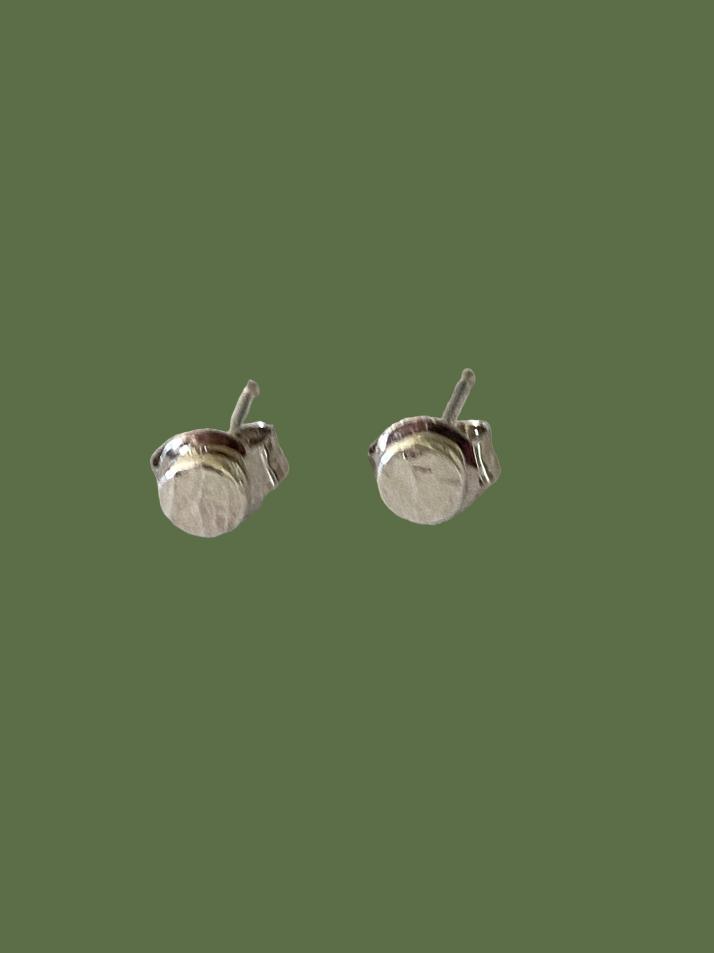 Sterling silver nugget studs hammered effect - elegant and can be worn everyday