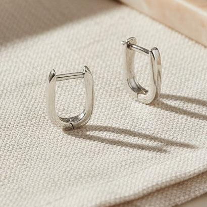Sterling silver earrings showing the quality of sterling silver