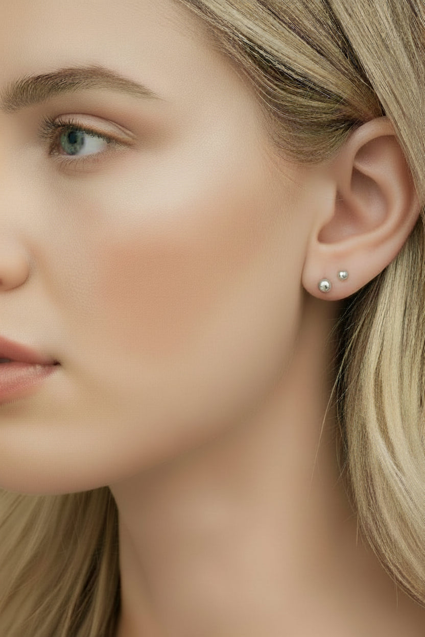 Tiny shiny studs (in stock)
