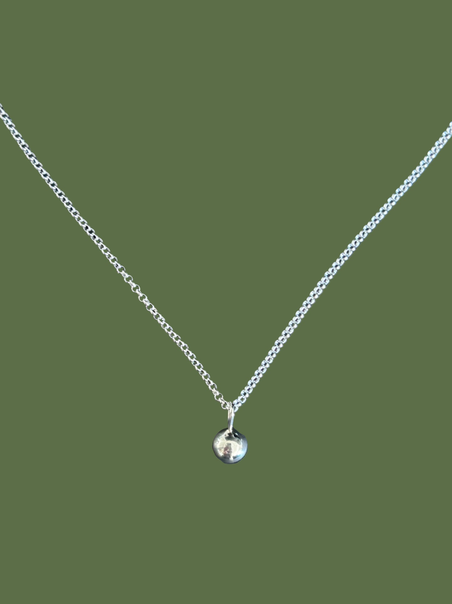 Silver Dome necklace (in stock)