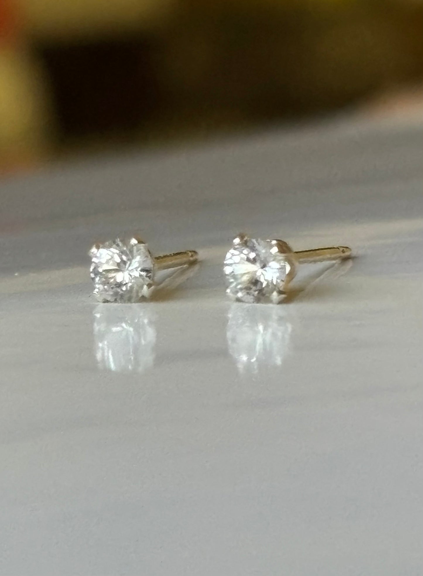 Tiny sparkly studs (in stock)