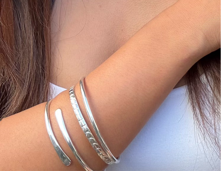 So Much Love Silver Bangle (made to order)