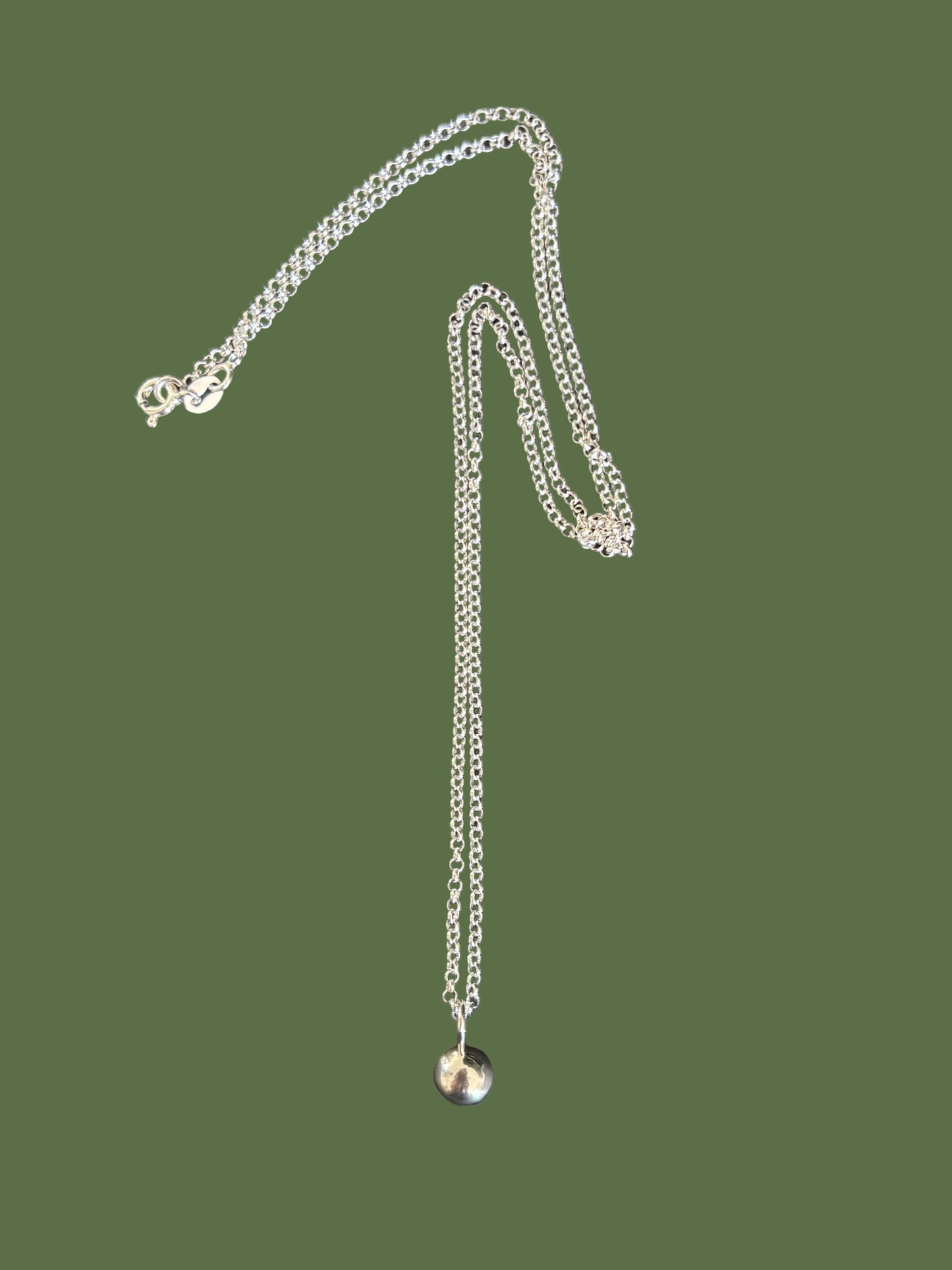 Silver Dome necklace (in stock)