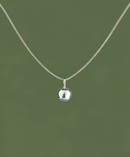 Silver Dome necklace (in stock)