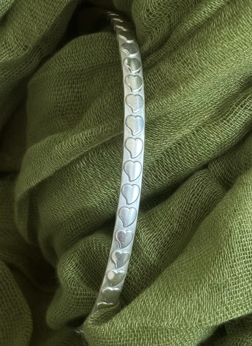 So Much Love Silver Bangle (made to order)