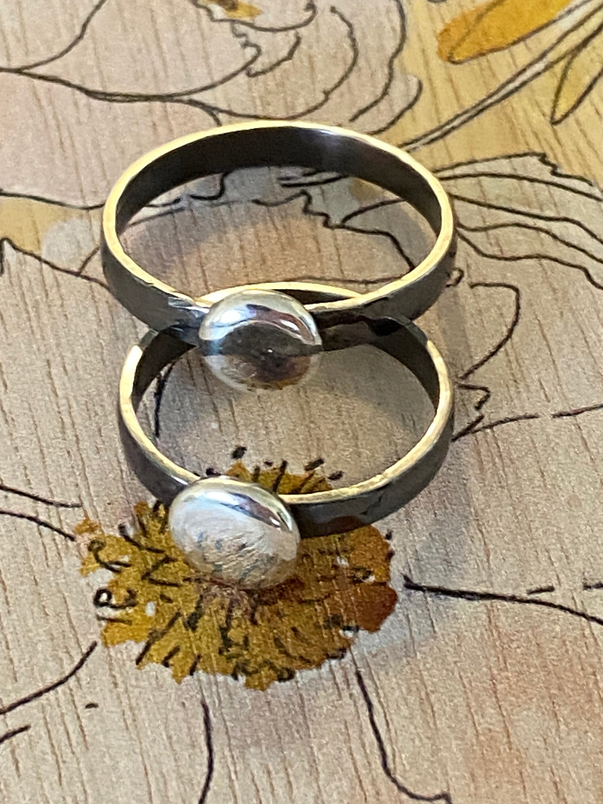 Silver pebble ring Davy Mac Jewellery